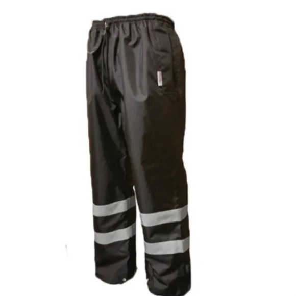 SET Pant & Jacket Safety Waterproof Black VEA 700 Pant 3XL Neese Lime Coat 2XL - Picture 2 of 7